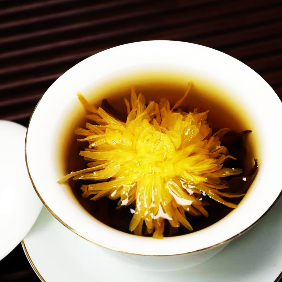 Tè alle Perle di Drago al Crisantemo e Pu Erh